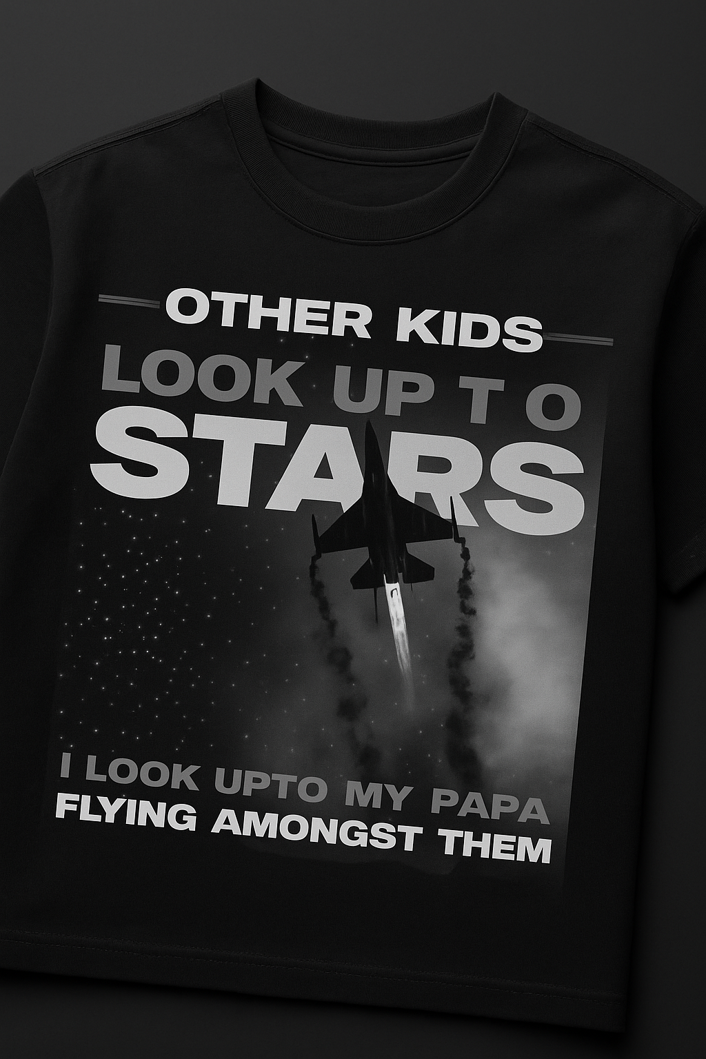 I Look Up To My Papa – Air Force Tribute T-Shirt