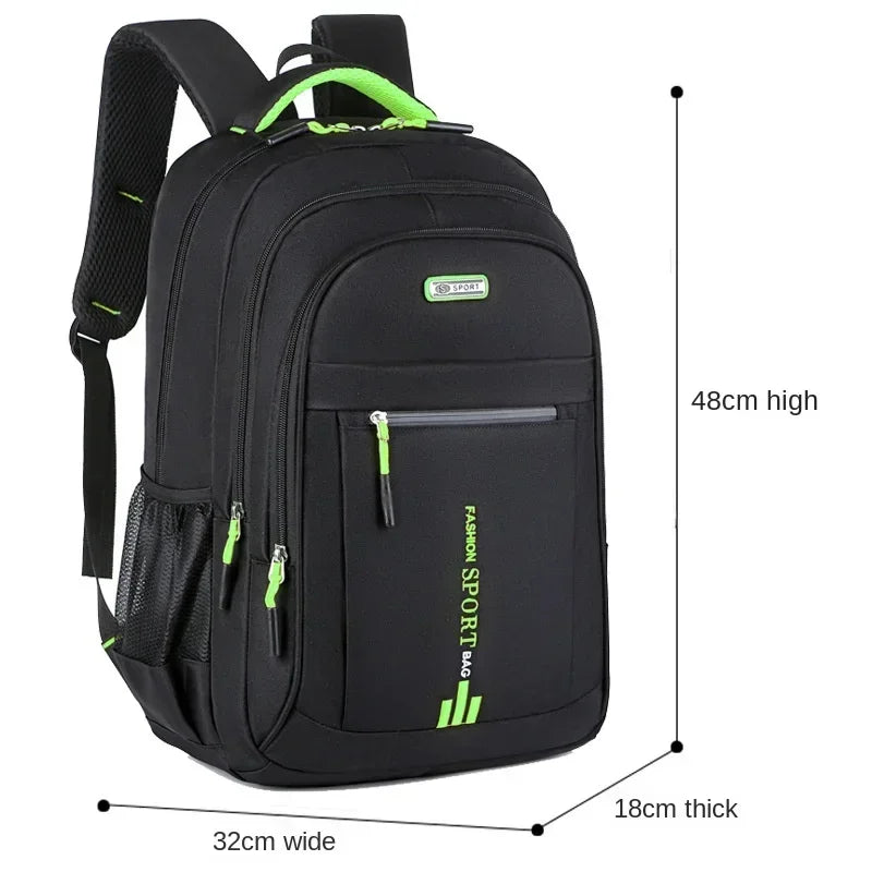 Men'S Backpacks Oxford Waterproof Rucksack Business Computer Bag Casual Travel Backpack Senior High School Student Schoolbag