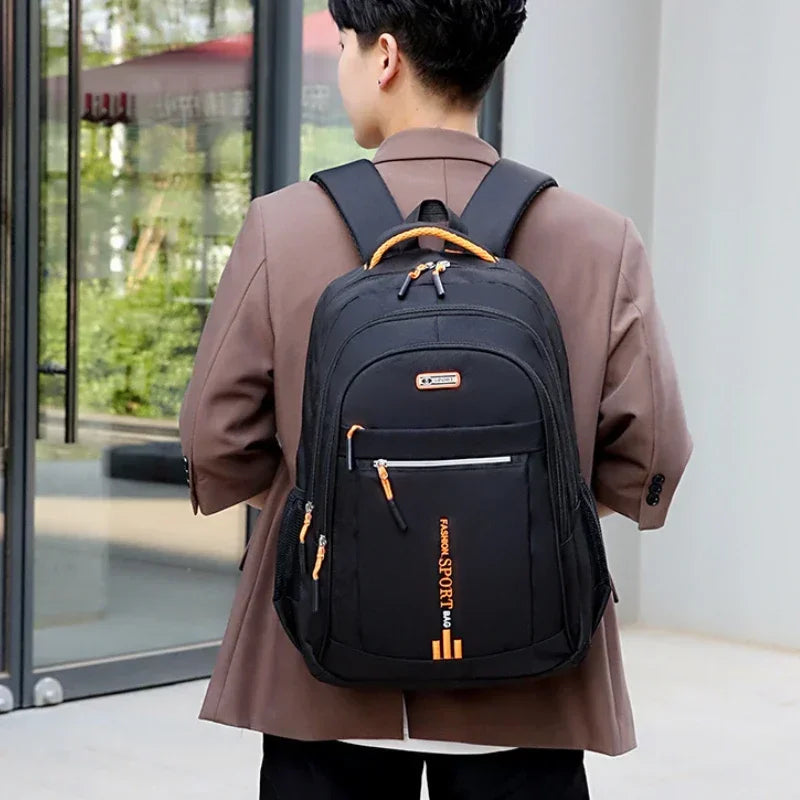 Men'S Backpacks Oxford Waterproof Rucksack Business Computer Bag Casual Travel Backpack Senior High School Student Schoolbag
