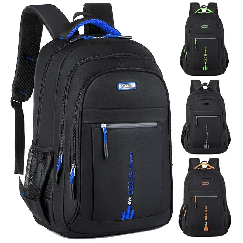 Men'S Backpacks Oxford Waterproof Rucksack Business Computer Bag Casual Travel Backpack Senior High School Student Schoolbag